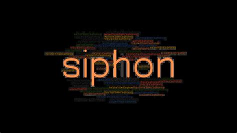 siphon verb .